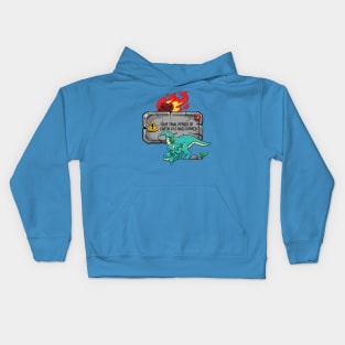 Dino Mama - Earth trial period Kids Hoodie